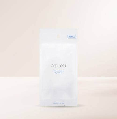 ProtoClinical k-beauty A'pieu Waterlock Finisher 13g (Refill) single round refill compact centered on a light background