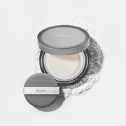 ProtoClinical k-beauty A'pieu Waterlock Finisher Super Velvet 13g single round compact case centered on a light background