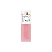 ProtoClinical k-beauty A'pieu Honey & Milk Lip Oil 5g (3-type) single lip oil bottle with a white peach-labeled cap and a pink-tinted base on a white background