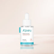 ProtoClinical k-beauty A'pieu Madecassoside Tetrasome CICA Ampoule 30ml single upright ampoule bottle centered on a light background