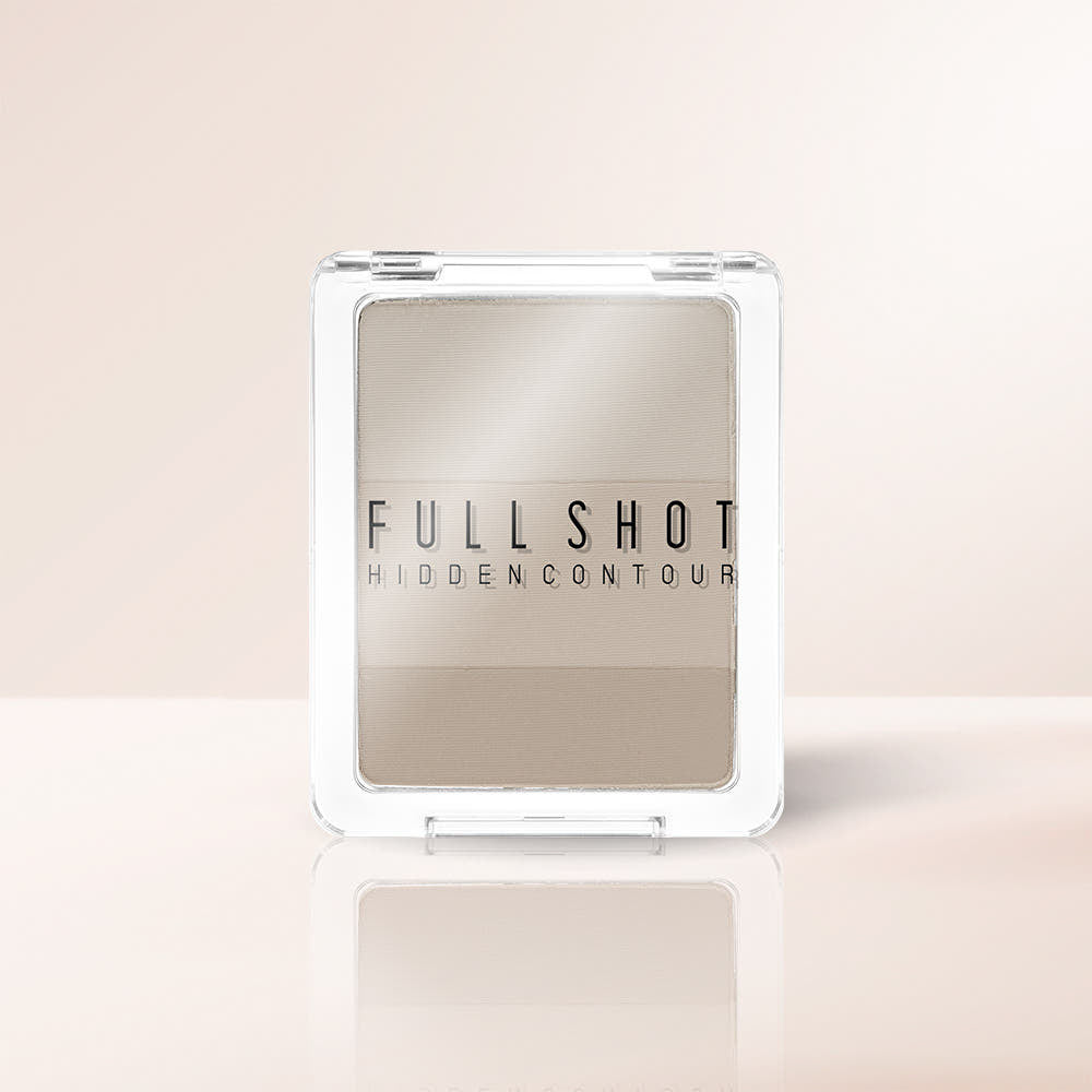 ProtoClinical k-beauty tall taupe product packaging centered on a soft beige background.