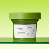 ProtoClinical k-beauty BEPLAIN: Mung Bean Pore Clay Pack (200ml) green clay mask jar shown upright on a plain light background