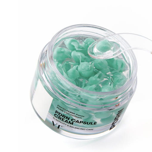 ProtoClinical k-beauty VT: PDRN Capsule Cream 100 (50ml) single centered product package in a square studio layout on a clean white background