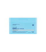 ProtoClinical k-beauty VT: Cryo Ice Mask 320g/ (30Units) tall mask package graphic with cool blue and white packaging tones