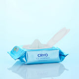 ProtoClinical k-beauty VT: Cryo Ice Skinpack 210g/ (100Units) square skin pack detail graphic with cool blue panels on a pale background