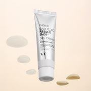 ProtoClinical k-beauty dark beauty product packaging centered on a warm beige and white background.