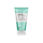 ProtoClinical k-beauty VT: PDRN Glow Lock Mask (100ml) tall mask package graphic with pale pink and white packaging tones