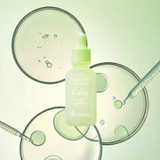 ProtoClinical k-beauty 9wishes Centella PDRN Calm Ampoule 30ml single upright green ampoule bottle centered on a pale green background