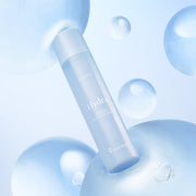 ProtoClinical k-beauty 9wishes Hydra Ampoule Toner Nano Plus+ 150ml three upright blue-gray toner containers on a pale cream background with soft blue lower accents