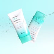 ProtoClinical k-beauty 9wishes Dermatic Cica Sunscreen 50ml single upright sunscreen package centered on a light background