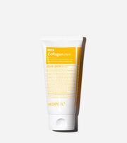 ProtoClinical k-beauty MEDIPEEL Vegan Vitamin Collagen Clear 120ml single upright beige bottle centered on a light blue and white background.