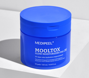 MEDIPEEL Mooltox Glow Moisturizing Pad 2X jar and outer box, 120ml, 50 pads