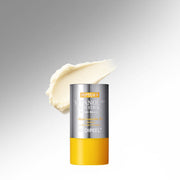 ProtoClinical k-beauty MEDIPEEL PEPTIDE 9 VITANOL SUN STICK PRO SPF50+ PA++++ 23g single upright gold sun stick packaging on a gray and pale blue background.