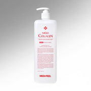 ProtoClinical k-beauty MEDIPEEL MESO COLLAGEN TONER 1000ml shown as a tall pale bottle silhouette centered on a light background