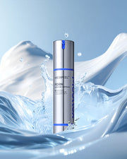 ProtoClinical k-beauty MEDIPEEL Water Tox PDRN Exosome Ampoule 50ml pale blue bottle silhouette centered on a light background