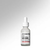 ProtoClinical k-beauty MEDIPEEL Bio-Intense Glutathione White Ampoule 30ml shown as a pale peach bottle silhouette centered on a light background with soft blue side shading