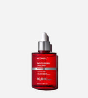 ProtoClinical k-beauty MEDIPEEL PHYTO EXOSOME PDRN Lifting Shot Ampoule 100ml rose ampoule package with pale aqua side accents on a white background
