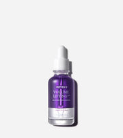 ProtoClinical k-beauty MEDIPEEL Peptide 9 Volume Lifting ALL IN ONE Podo Ampoule Pro 30ml as a single upright blue-gray ampoule bottle centered on a pale cream background with soft lavender side panels.