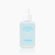 ProtoClinical k-beauty [By Wishtrend] Blue Oasis Aloe Hydrating Serum 30ml single aqua serum bottle centered on a pale background