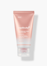 ProtoClinical k-beauty MEDICUBE: Collagen Milk Toning Wrapping Mask (75ml) single package centered on a light background