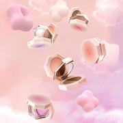 ProtoClinical k-beauty rose beauty graphic with a muted mauve center on a pale pink background.
