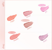 ProtoClinical k-beauty soft beige beauty graphic with muted mauve accents on a pale background.