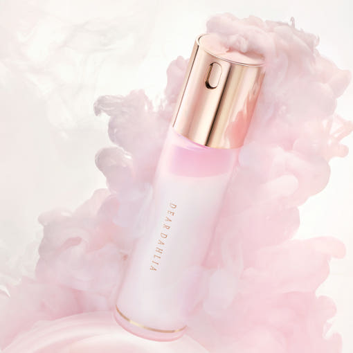 ProtoClinical k-beauty pale beige and blush beauty graphic on a light background.