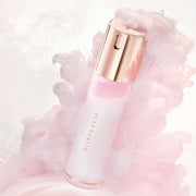 ProtoClinical k-beauty pale beige and blush beauty graphic on a light background.