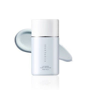 ProtoClinical k-beauty soft gray beauty product silhouette with a pale blue lower accent on a white background.