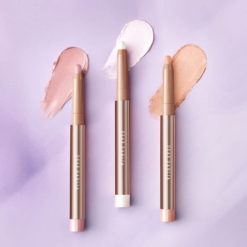 ProtoClinical k-beauty mauve beauty graphic with soft blue shading on a pale background.