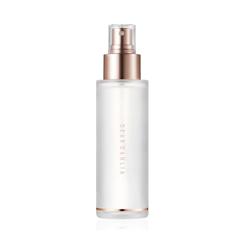 ProtoClinical k-beauty [DEAR DAHLIA] Endless Skin Setting Spray 30ml slim pale beige skincare bottle standing upright on a white background