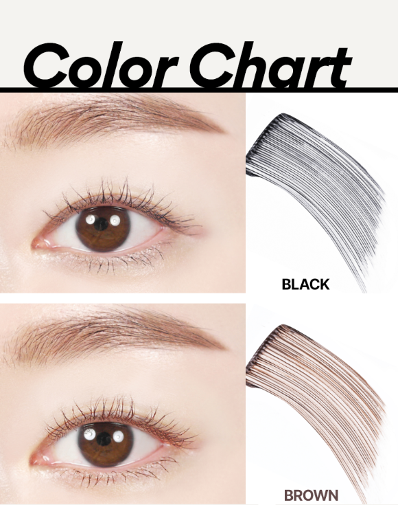 ProtoClinical k-beauty innisfree Skinny Microcara Zero 3.5g (2colors) single upright mascara package centered on a light background