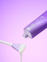 ProtoClinical k-beauty pale lavender beauty graphic with a darker vertical center on a light background.