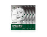 ProtoClinical k-beauty green and charcoal beauty product silhouette with pale side accents on a light background.