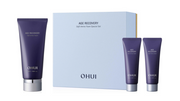ProtoClinical k-beauty O HUI Age Recovery Soft Amino Foam Special Set (180ml+45mlx2ea) wide rectangular cleanser set graphic on a light background