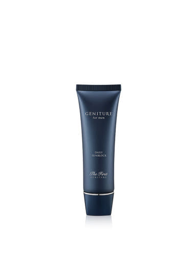 O HUI The First Geniture For Men Daily Sunblock SPF50+ PA+++ 50ml by ProtoClinical shown in k-beauty men's sunblock packaging on a clean white background.
