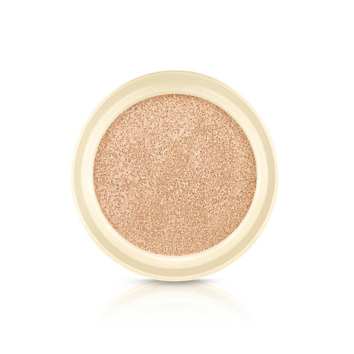 ProtoClinical k-beauty warm beige beauty product with pale blue side accents on a light background.