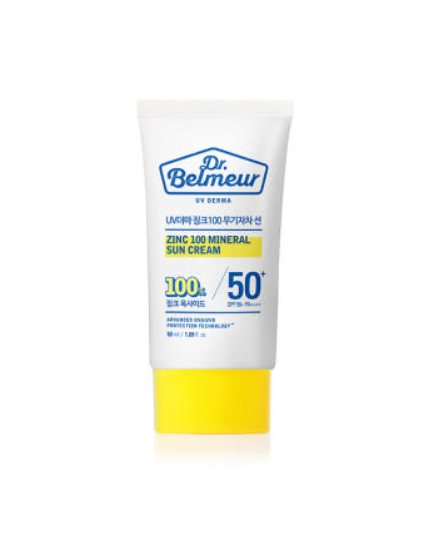 Dr.Belmeur UV Derma Zinc 100 Mineral Sun Cream SPF50+ PA++++ 50ml official product media