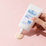 ProtoClinical k-beauty Dr.Belmeur UV Derma Tone Up Sun Cream SPF50+ PA++++ 50ml single upright sun cream package centered on a light background.