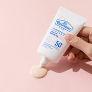 ProtoClinical k-beauty Dr.Belmeur UV Derma Tone Up Sun Cream SPF50+ PA++++ 50ml single upright sun cream package centered on a light background.