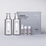 ProtoClinical k-beauty mauve skincare product packaging on a light background.