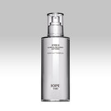 ProtoClinical k-beauty IOPE XMD STEM III Clinical Recovery Softener 130ml slim gray cosmetic bottle on a pale lavender and white background