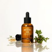 ProtoClinical k-beauty Jumiso Antioxidant Glow Facial Essence 40ml as a single upright brown facial essence bottle centered on a white background with pale blue side accents