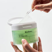 ProtoClinical k-beauty BIODANCE: Sea Kelp Gel Toner Pads 140g/ (60Units) single toner pad container shown upright in branded packaging against a clean light background