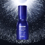 ProtoClinical k-beauty IOPE RETINOL RETI-JECTION SERUM 30ml in deep blue serum packaging with a white top on a light background