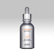 ProtoClinical k-beauty IOPE Vitamin C Expert 25% Antioxidant Toning Ampoule 23ml slim gray ampoule bottle on a white background