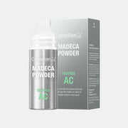 ProtoClinical k-beauty dark gray diagonal beauty silhouette with pale blue side accents on a light background.
