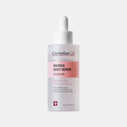 ProtoClinical k-beauty soft lavender vertical beauty silhouette with pastel side accents on a light background.