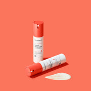 ProtoClinical k-beauty CENTELLIAN24 Madeca Derma Shield Safe Sun Essence 40ml shown as a solid coral square color swatch filling the frame on a plain background