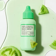 ProtoClinical k-beauty soft green beauty bottle silhouette on a pale background with muted blue side tones.